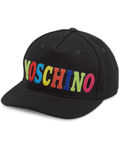 Moschino Cappello Rainbow Logo Cap - Black