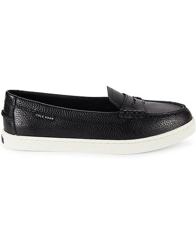 Cole Haan Nantucket Leather Penny Loafers - Black