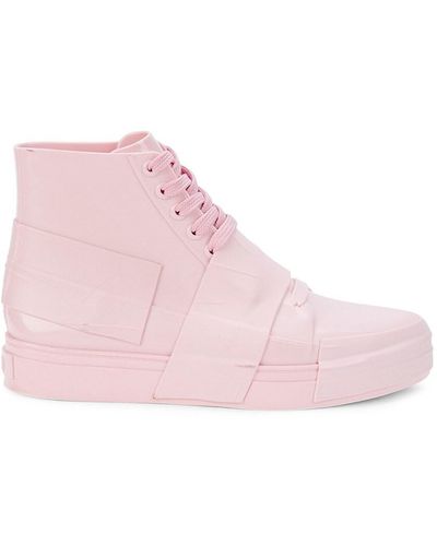 Melissa Crew Colorblock High-top Sneakers - Pink