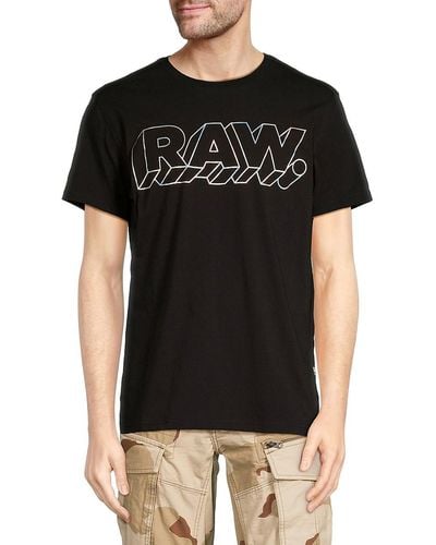 G-Star RAW 'Holographic Logo T-Shirt - Black