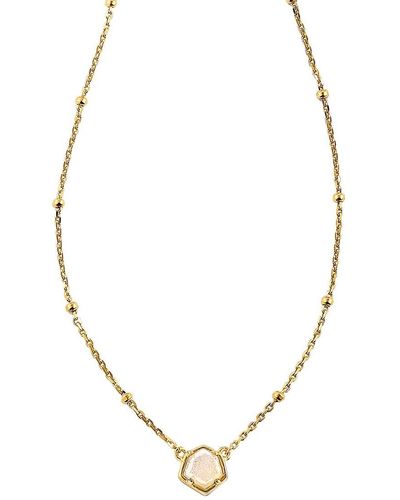 Kendra Scott Vanessa 18k Vermeil & Drusy Pendant Necklace - Metallic