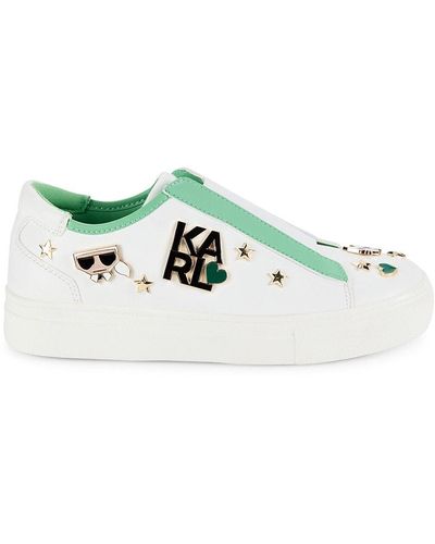 Karl Lagerfeld Caitie Colorblock Slip On Shoes - Multicolour