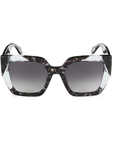 Just Cavalli 53mm Square Cat Eye Sunglasses - Grey
