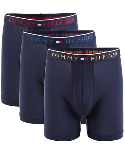 Tommy Hilfiger '3-Pack Logo Boxer Briefs - Blue