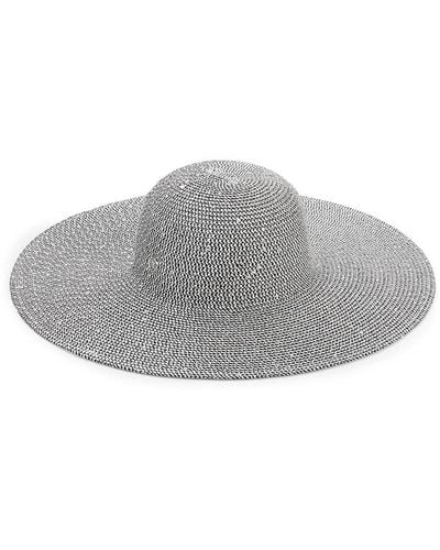 Calvin Klein Marled Sequin Sun Hat - Gray