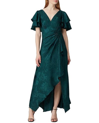 Tanya Taylor Clementine Silk Maxi Dress - Green