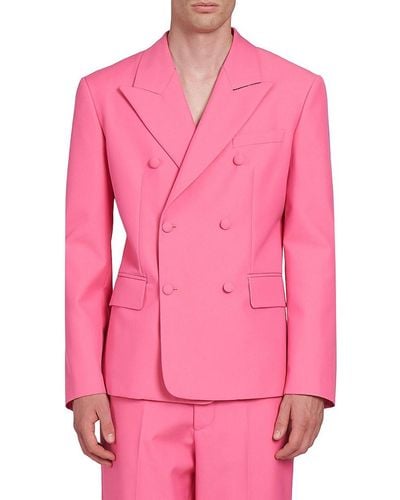 Palm Angels Sonny Double Breasted Blazer - Pink
