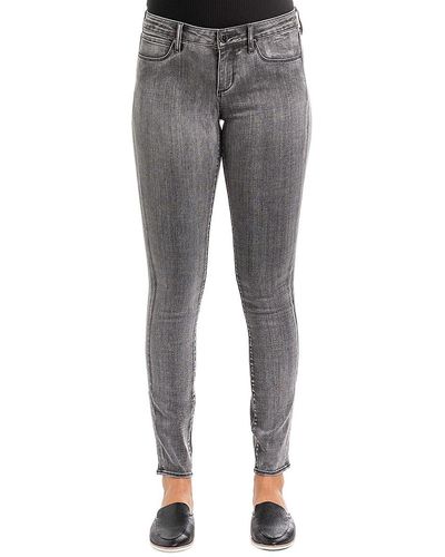 Articles of Society Mya Mid Rise Faded Jeans - Grey