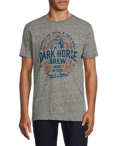 Flag & Anthem Dark Horse Logo Heathered Tee - Grey