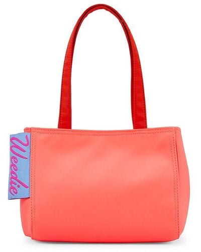 Edie Parker Bodega Top Handle Bag - Red