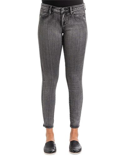 Articles of Society Sarah Mid Rise Ankle Jeans - Grey