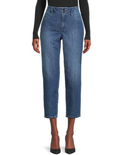 NYDJ High Rise Iconic Mom Jeans - Blue