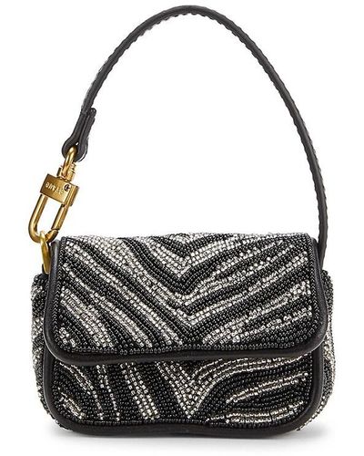 STAUD Beaded Mini Shoulder Bag - Black