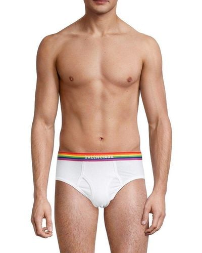 Balenciaga Pride Slip Briefs - White
