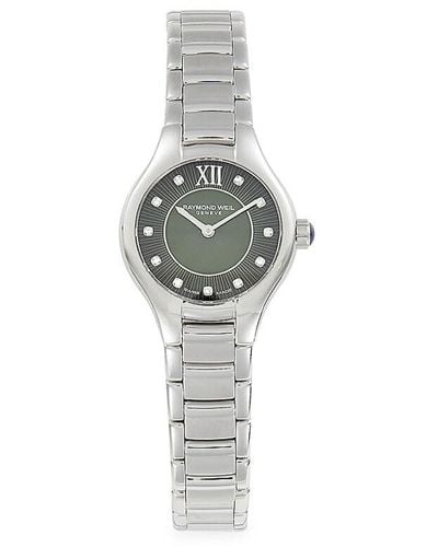 Raymond Weil Noemia 24Mm Stainless Steel Bracelet Watch - White