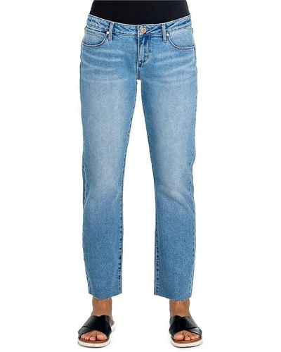 Articles of Society Rene Mid Rise Straight Jeans - Blue