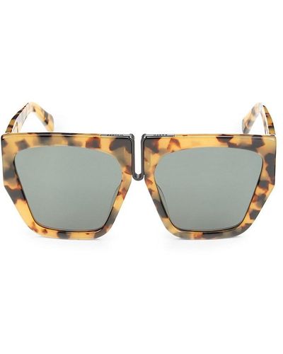 Karen Walker Double Trouble B 57mm Square Sunglasses - Multicolour