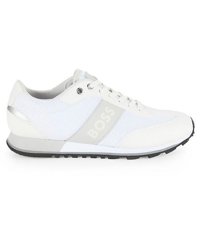 BOSS Parkour Logo Trainers - White