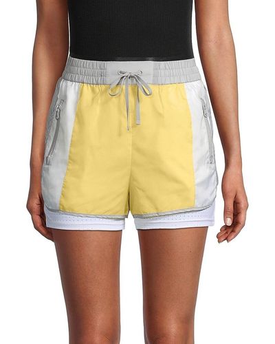 BLANC NOIR Tulum Colorblock Training Shorts - Gray