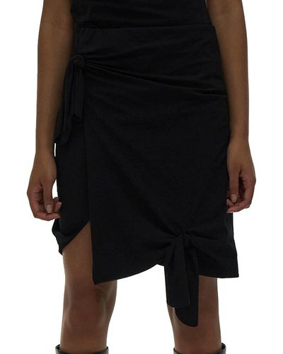 Helmut Lang Double Knit Miniskirt - Black