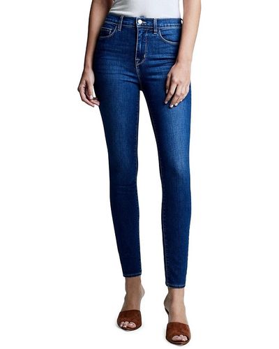 L'Agence Monique Ultra High-rise Skinny Jeans - Blue