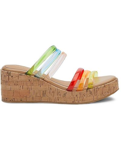 Matisse Mecca Rainbow Wedge Sandals - Multicolour
