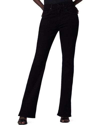 Hudson Jeans Barbara Mid Rise Boot Cut Jeans - Black