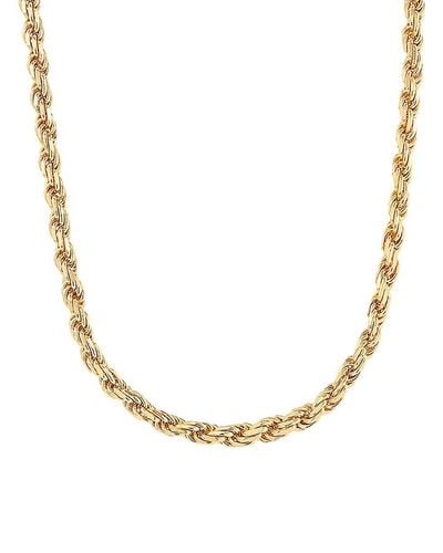 Saks Fifth Avenue Basic 18k Goldplated Sterling Rope Chain Necklace/26" - Metallic