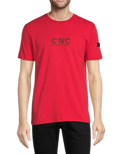 CoSTUME NATIONAL Logo Tee - Red