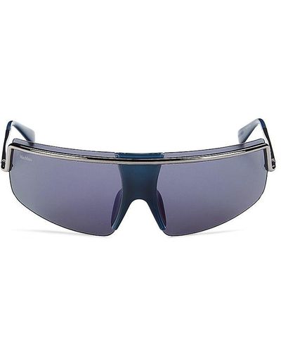 Max Mara 71mm Shield Sunglasses - Blue