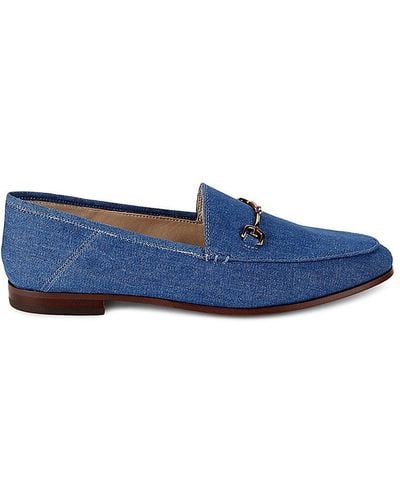 Sam Edelman Loraine Apron Toe Bit Loafers - Blue