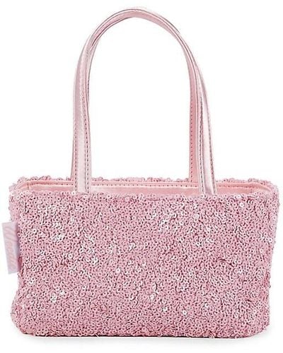 Edie Parker Spark Sequin Shoulder Bag - Pink