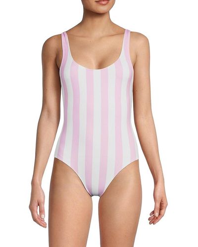 Solid & Striped The Annemarie Striped One-piece Swimsuit - White