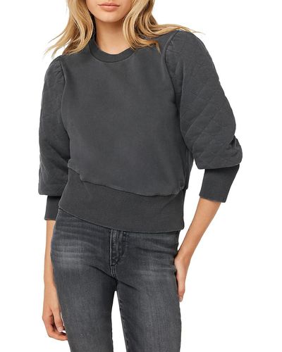 Joe's Jeans X Andrea's Lookbook Drew Quilted Sweatshirt - Grey