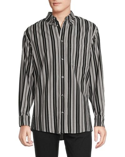 KENZO Striped Shirt - Black