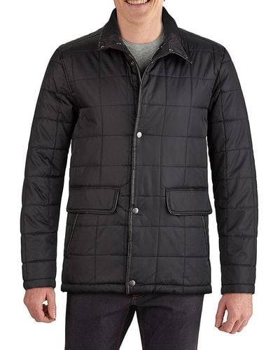 Cole Haan Insulated Box Quilt Jacket - Black