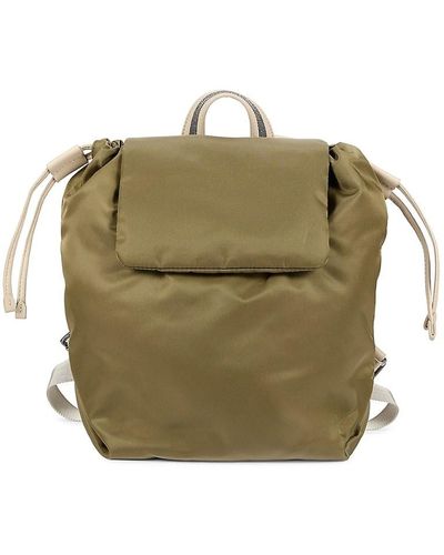 Brunello Cucinelli Cinched Backpack - Green