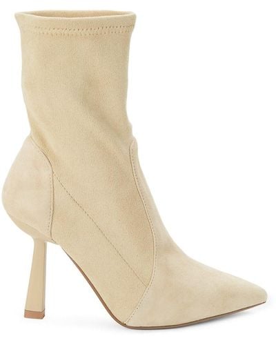 Saks Fifth Avenue Maia Point Toe Suede Ankle Boots - Natural