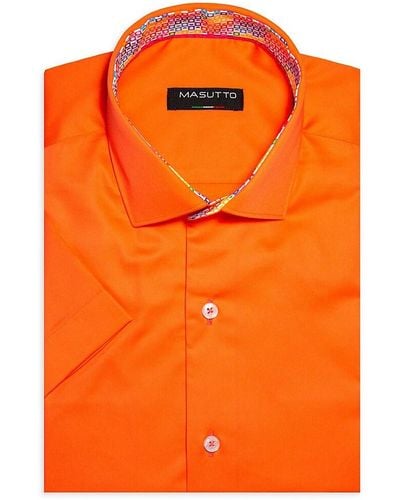 MASUTTO 'Forli Classic Fit Dress Shirt - Orange
