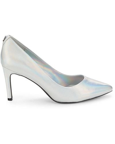 Karl Lagerfeld Glora Pointed Toe Court Shoes - White