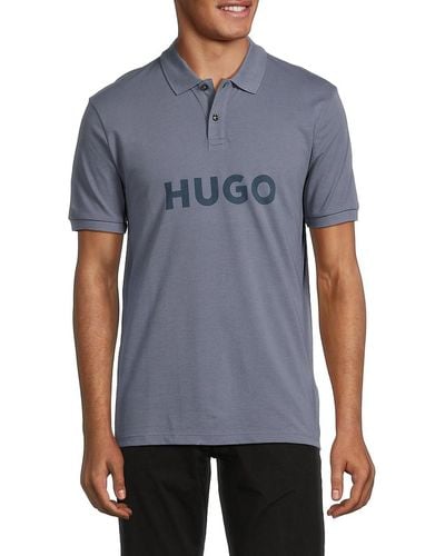 HUGO Dalop Logo Polo - Blue