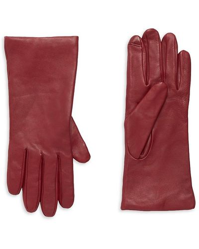 Saks Fifth Avenue Saks Fifth Avenue Cashmere Gloves - Red