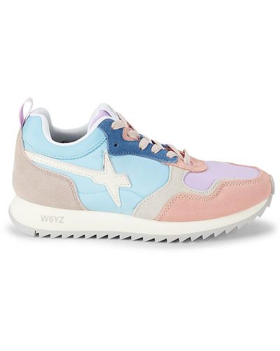 W6yz Myha Colorblock Running Trainers - Blue