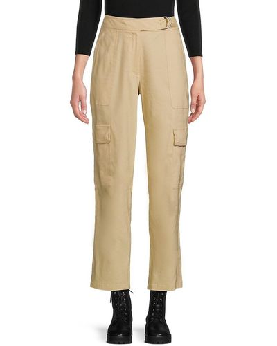 Jonathan Simkhai Carolina Linen Blend Cargo Trousers - Natural