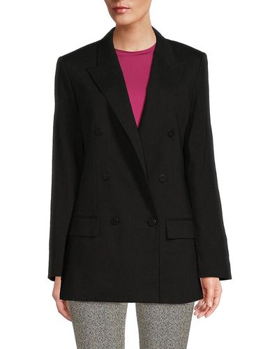 Theory Double Breasted Jacket - Black