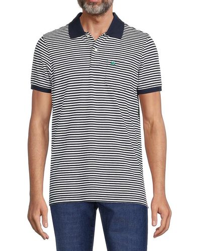 Brooks Brothers Slim Fit Striped Polo - Blue
