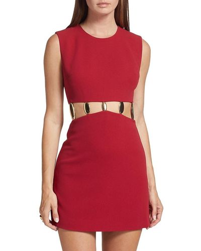 Jonathan Simkhai Dory Cut-out Mini Dress - Red