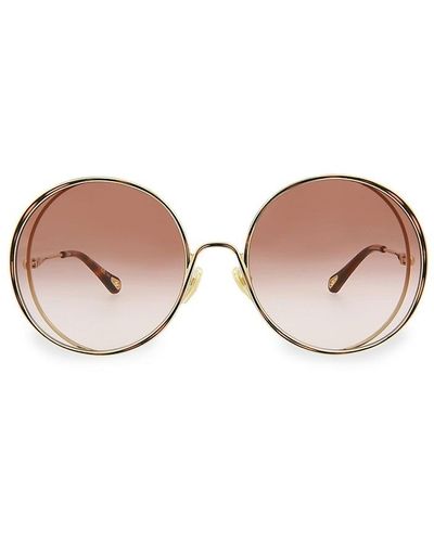 Chloé 61Mm Round Sunglasses - Pink