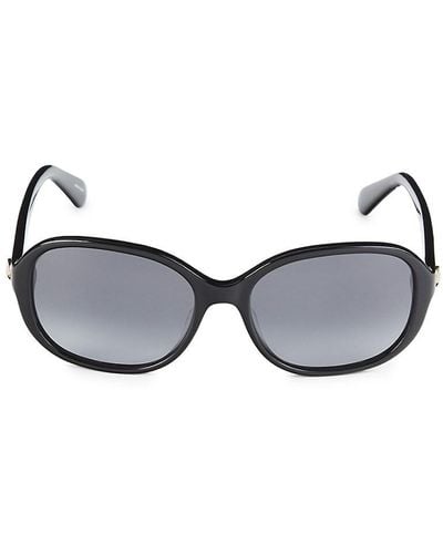 Kate Spade Izabella 55mm Rectangle Sunglasses - Grey