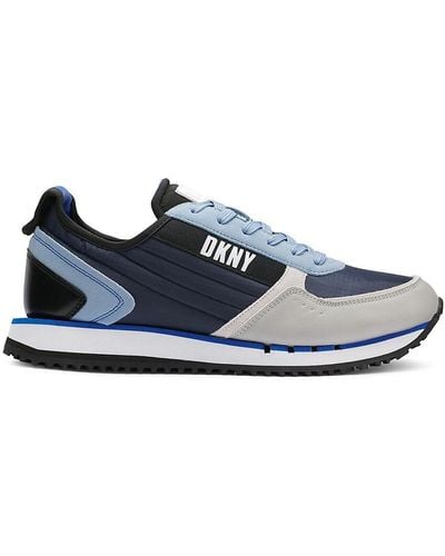 DKNY Logo Running Sneakers - Blue